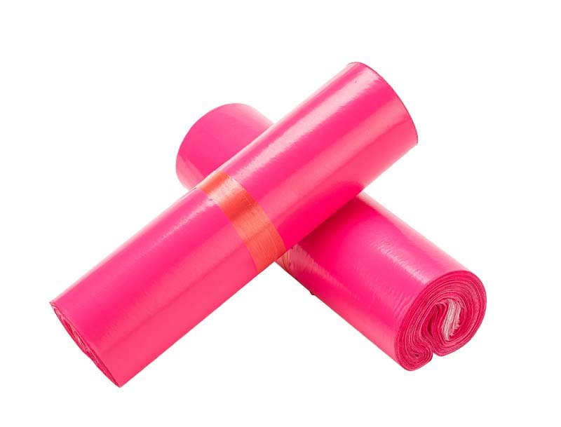 带岭玫红色快递袋-02